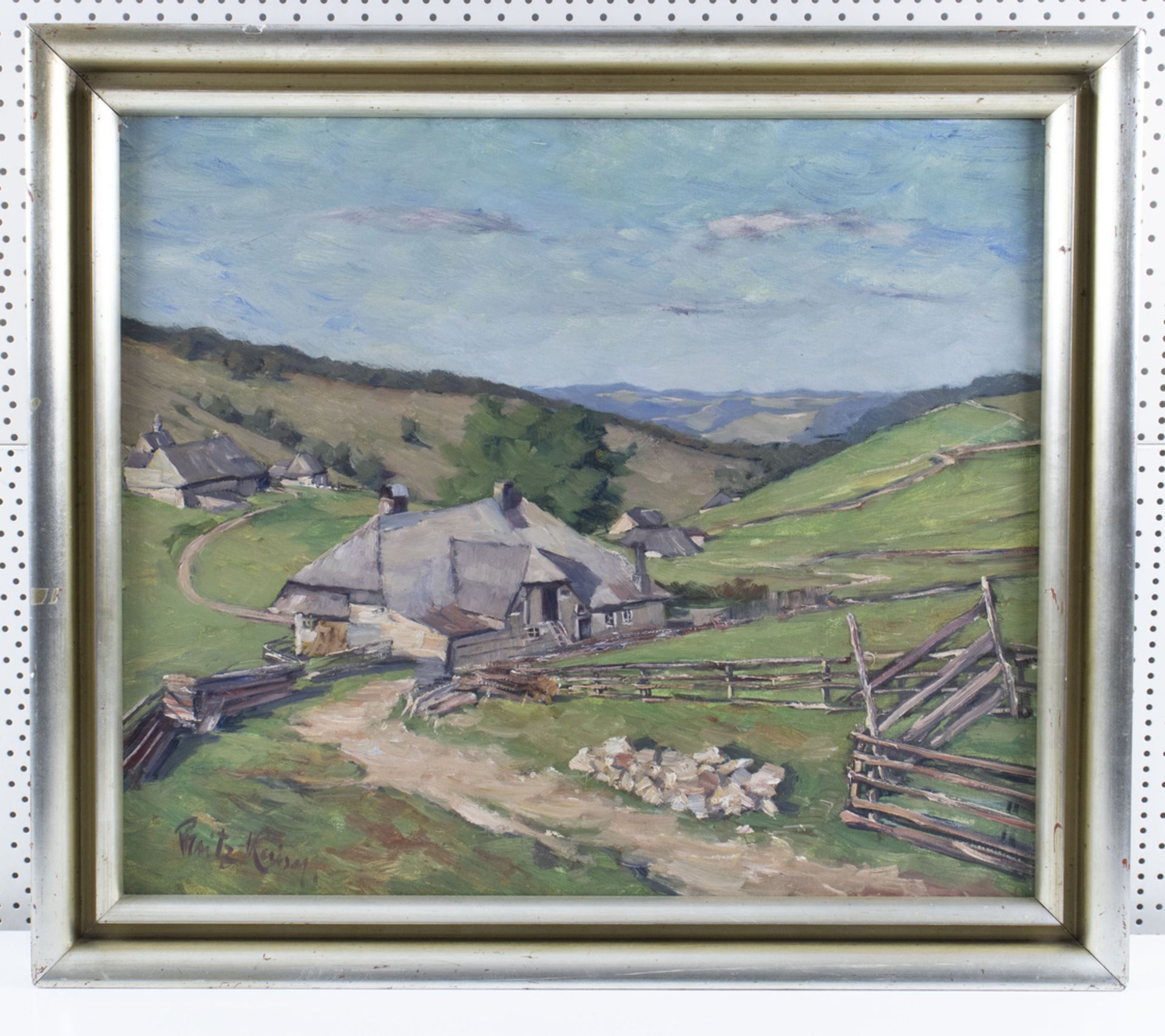 Fritz KAISER (1891-1974), 'Landschaftsansicht mit Höfen' / 'Landscape view with farms' - Image 2 of 4