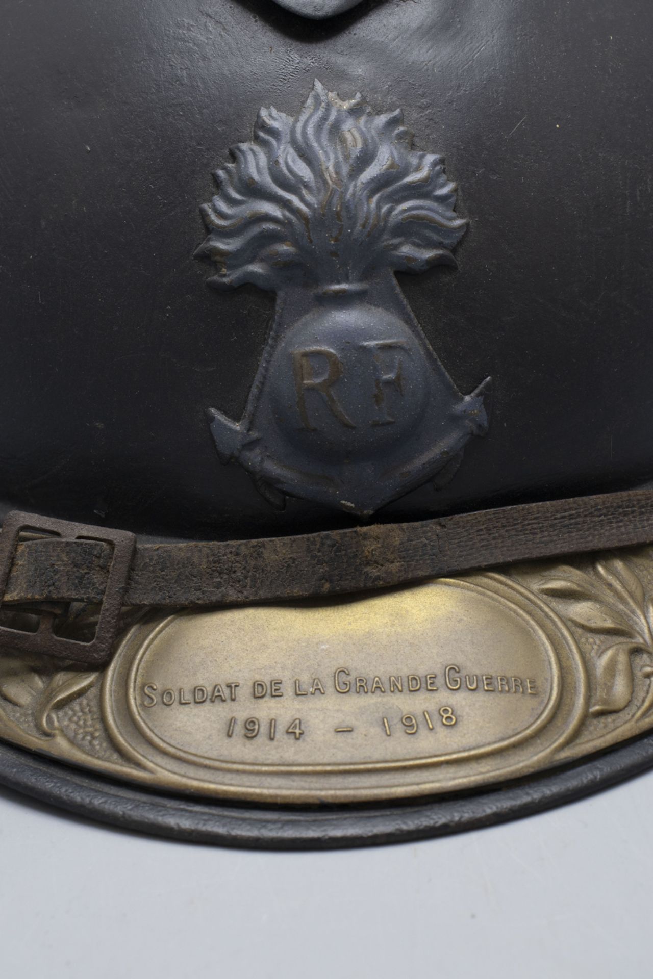 Französischer Adrian- Helm / A french Adrian helmet, WW1 - Bild 2 aus 4