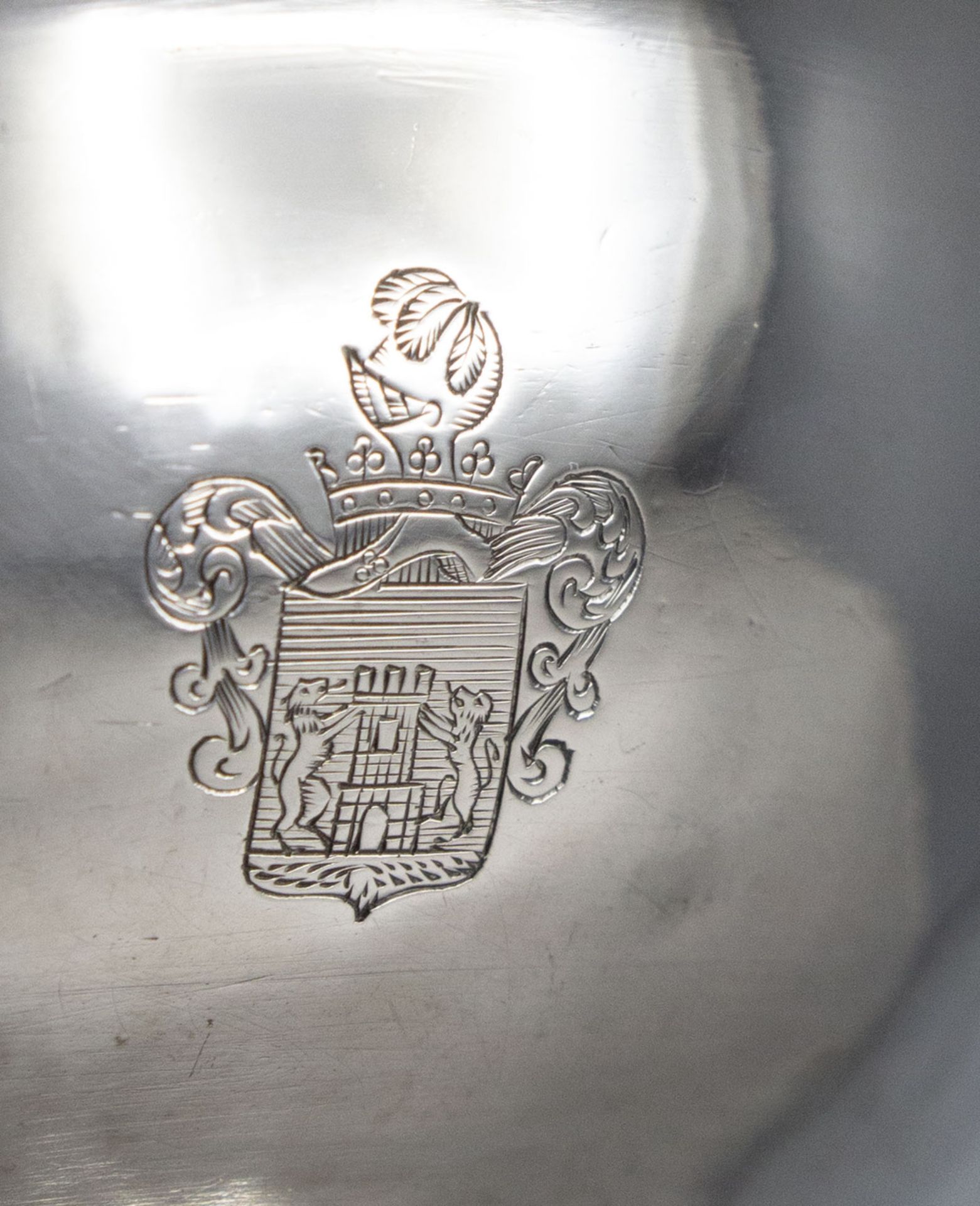 Empire Schenkkrug / An Empire silver jug, Giel, Geneve/Genf, um 1810 - Image 5 of 6