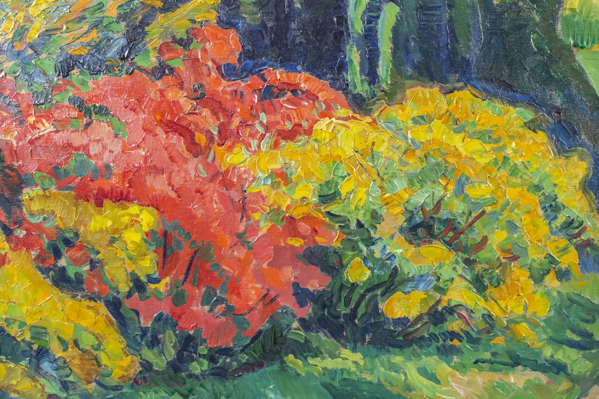 Siegfried BURMEISTER (1906-1998), 'Landschaft mit Blumen' / 'A landscape with flowers' - Image 4 of 5