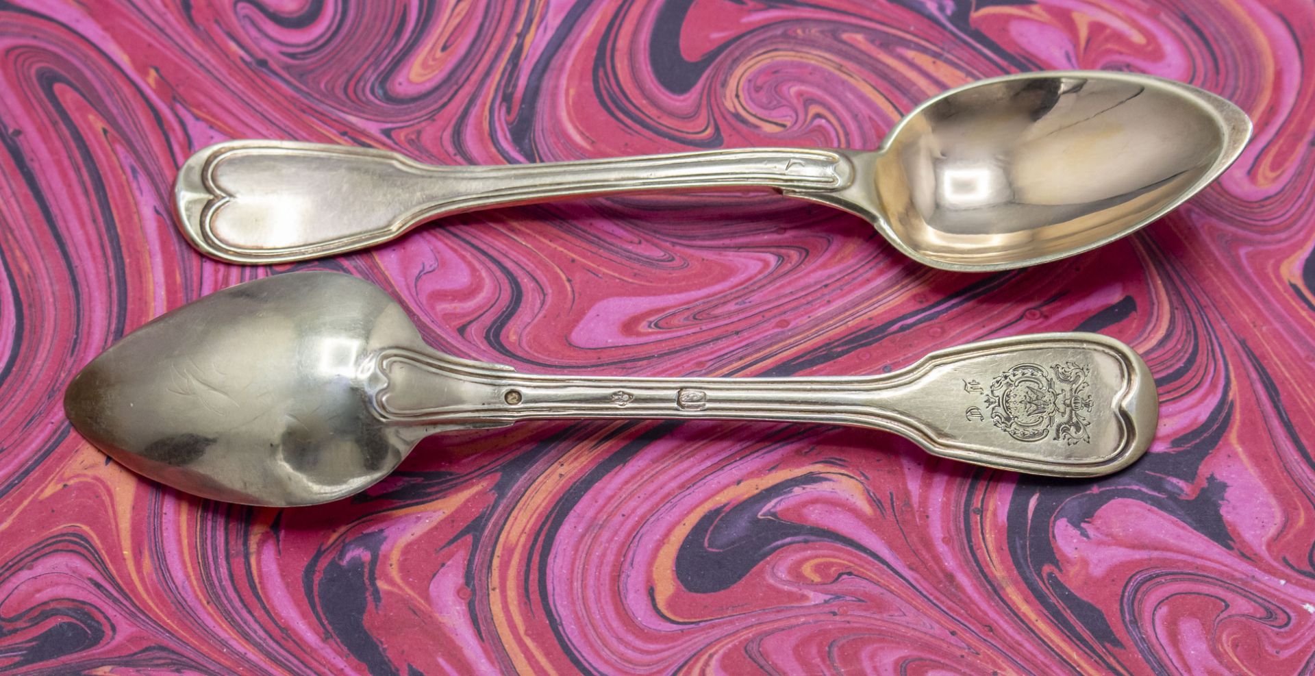 12 Teelöffel / A set of 12 silver tea spoons, Jean-Baptiste Andrieu, Paris, nach 1819 - Image 2 of 3