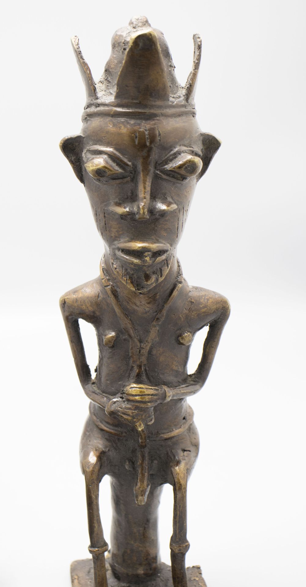 Bronze Ogboni Kultfigurenpaar / Two bronze Ogboni cult figure pair, Yoruba, Nigeria - Image 6 of 6