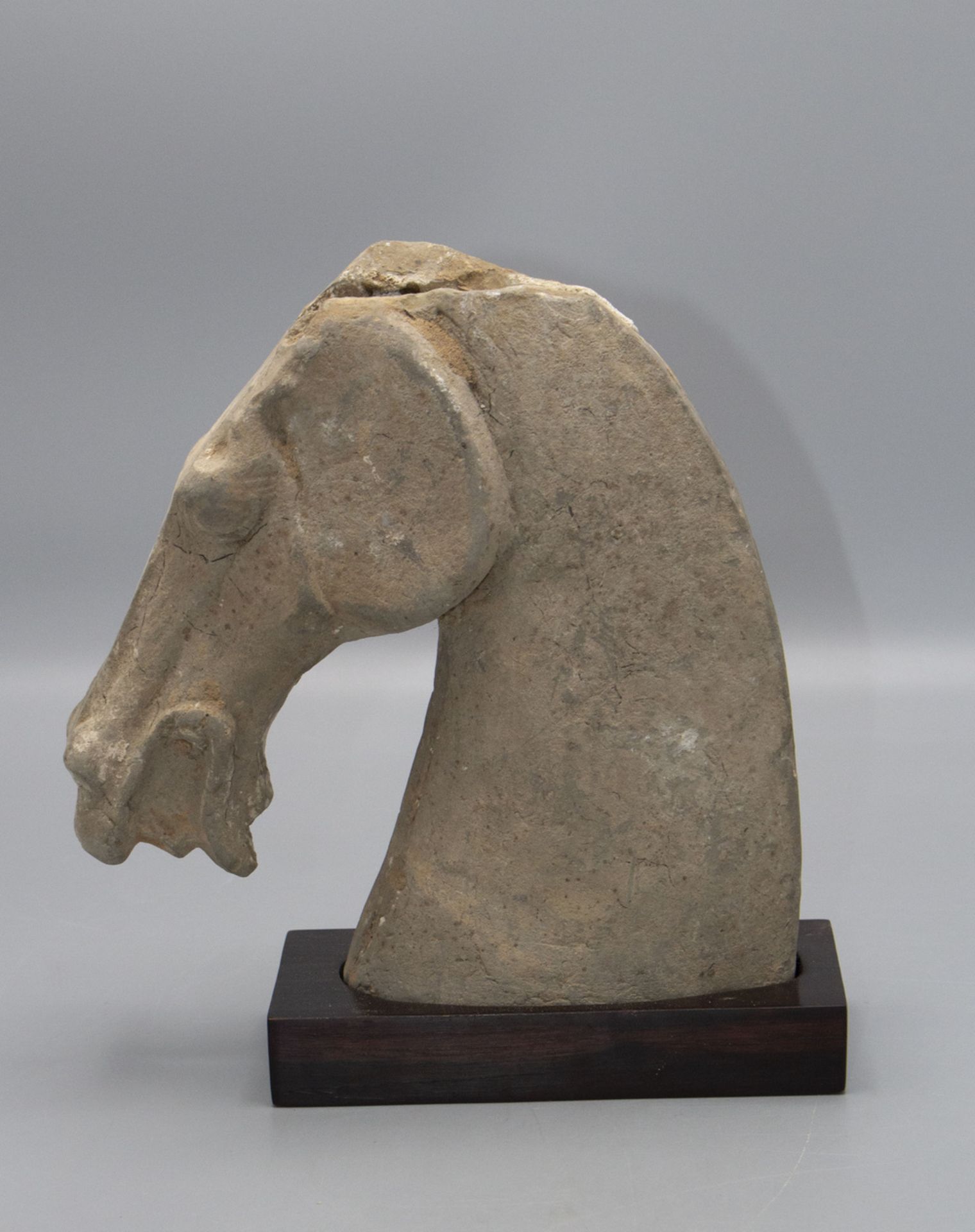 Pferdekopf / A horse head, wohl altes China, wohl Han-Dynastie, 206 v. Chr.-220 n. Chr.