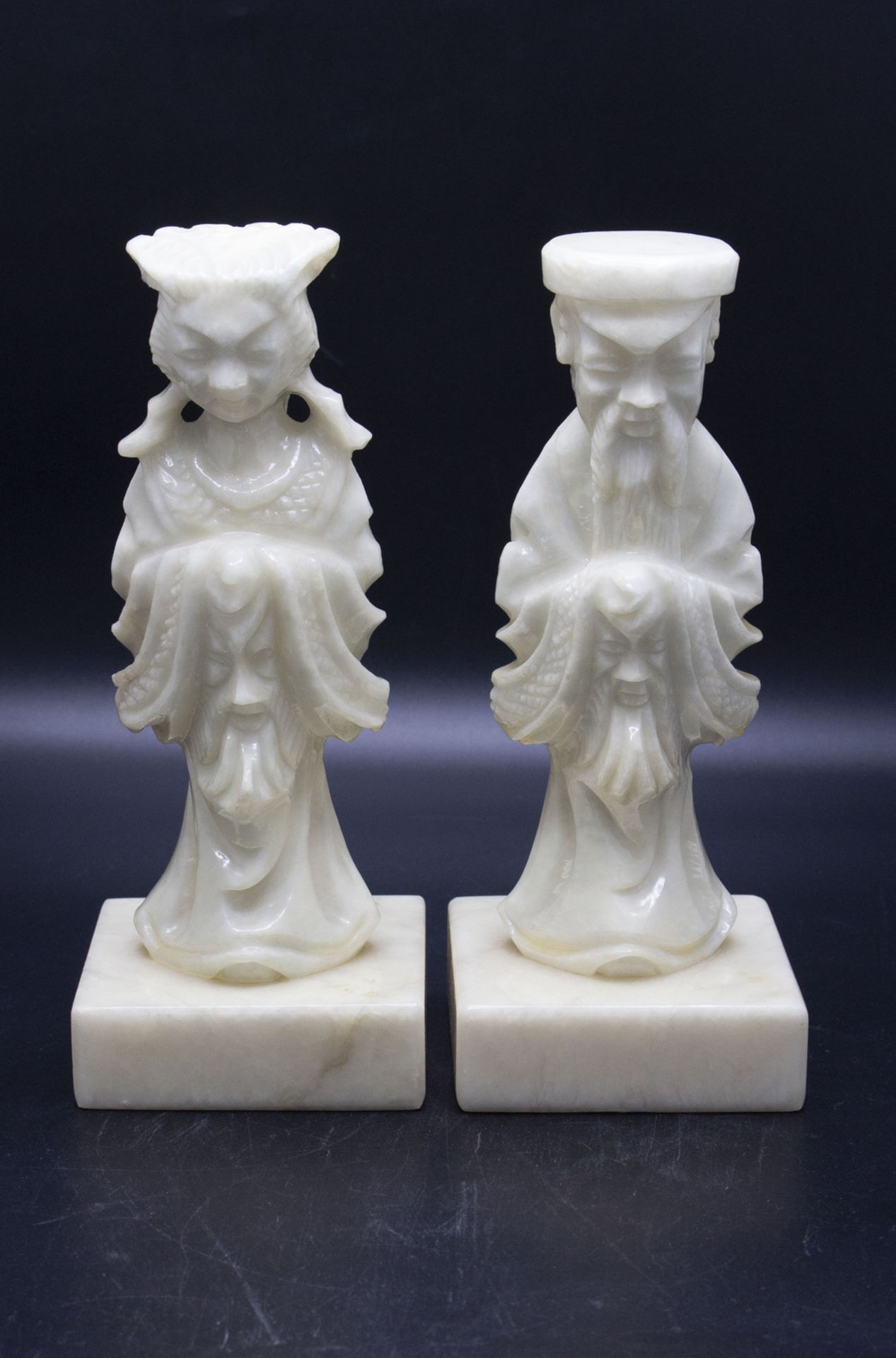 Figurenpaar 'Asiatische Dame und Herr' / A pair of figures 'Asian lady and gentleman', China, ...