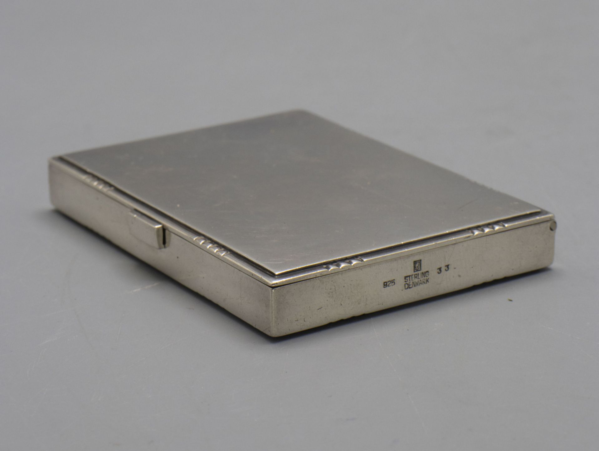Art Déco Zigarettenetui / An Art Deco Sterling silver cigarette case, Georg Jensen, ... - Bild 2 aus 4