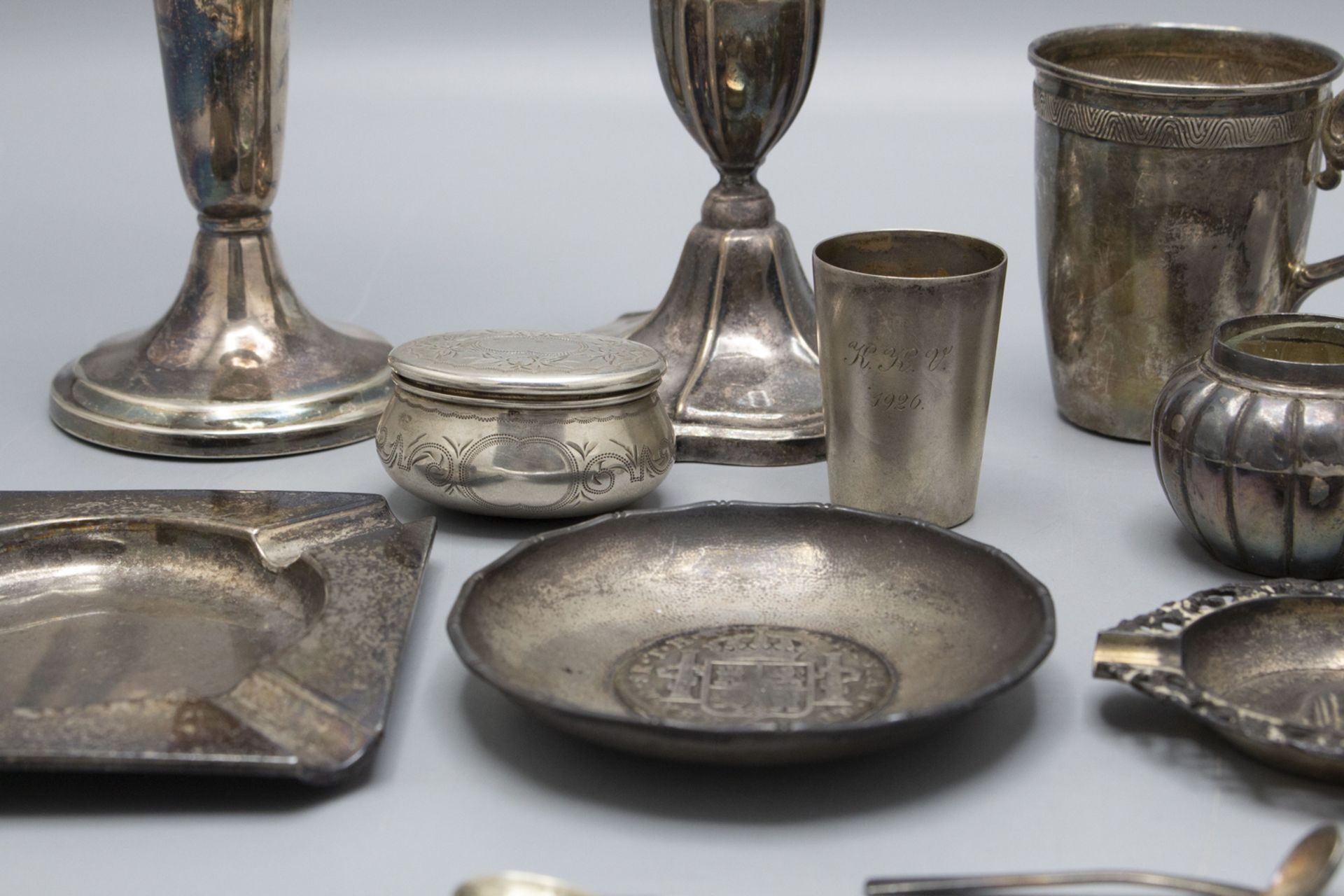 Konvolut aus 11 Silberobjekten / A set of 11 silver objects - Image 3 of 7