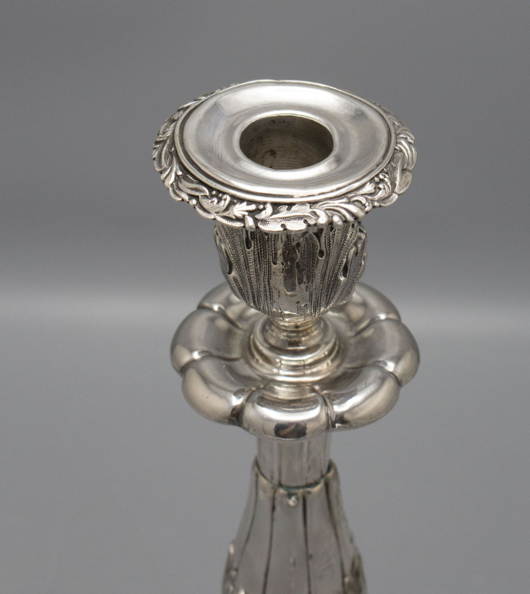 Kerzenleuchter / A silver candlestick, Paris, 19. Jh. - Image 3 of 6