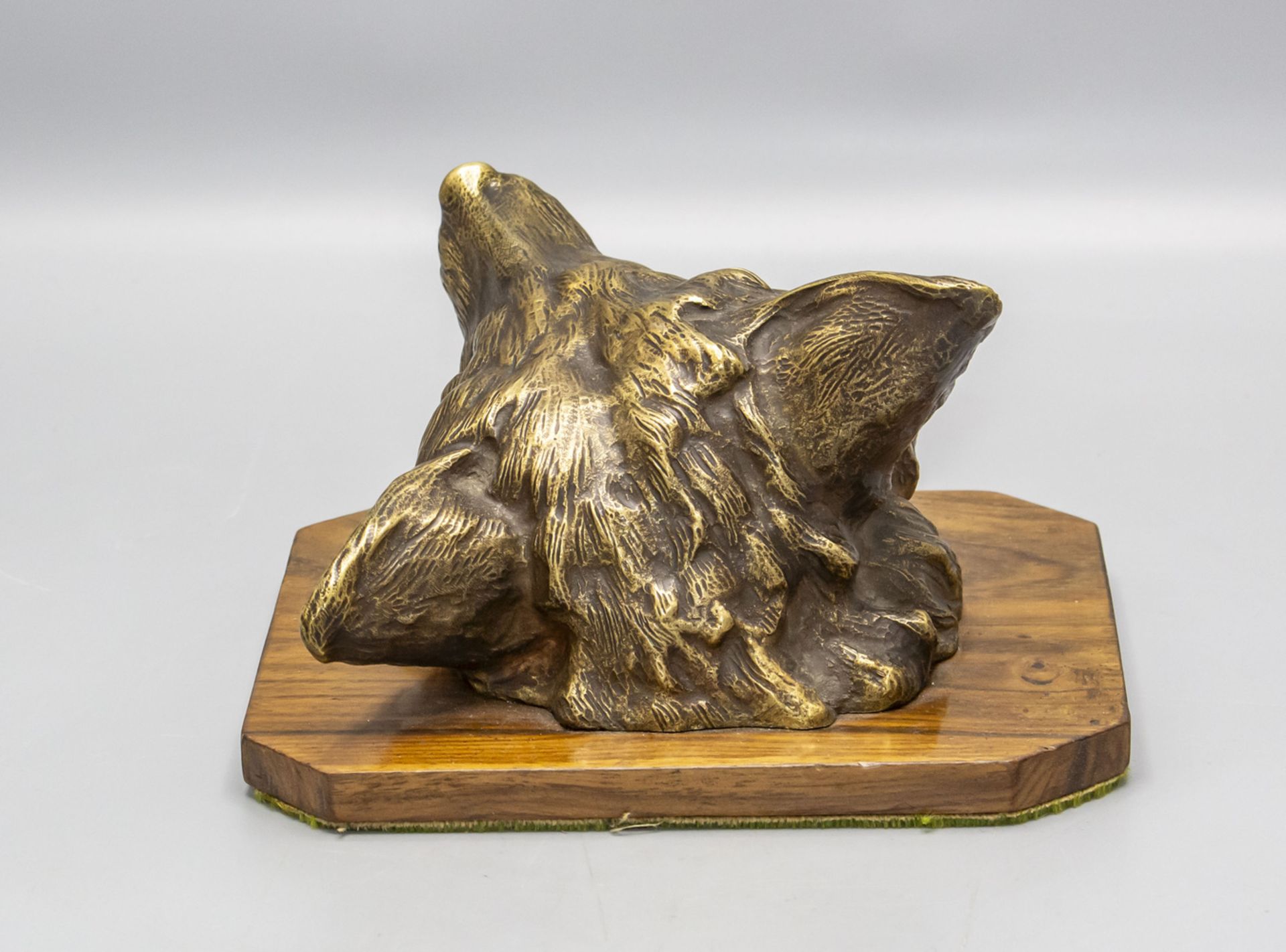 Bronze Fuchskopf / A bronze head of a fox, um 1900 - Bild 3 aus 5