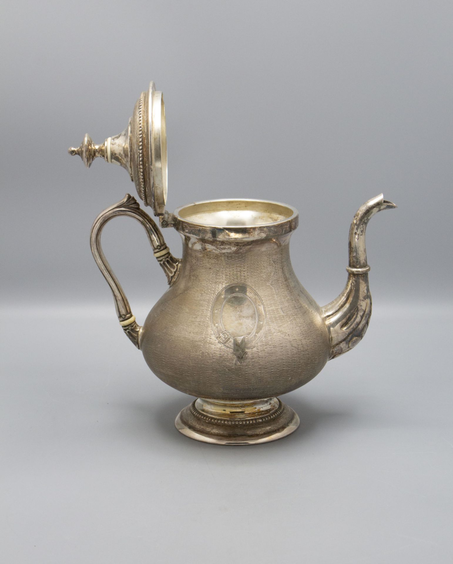 Tee- und Milchkanne / A tea pot and a milk pot, WMF, um 1900 - Image 4 of 10