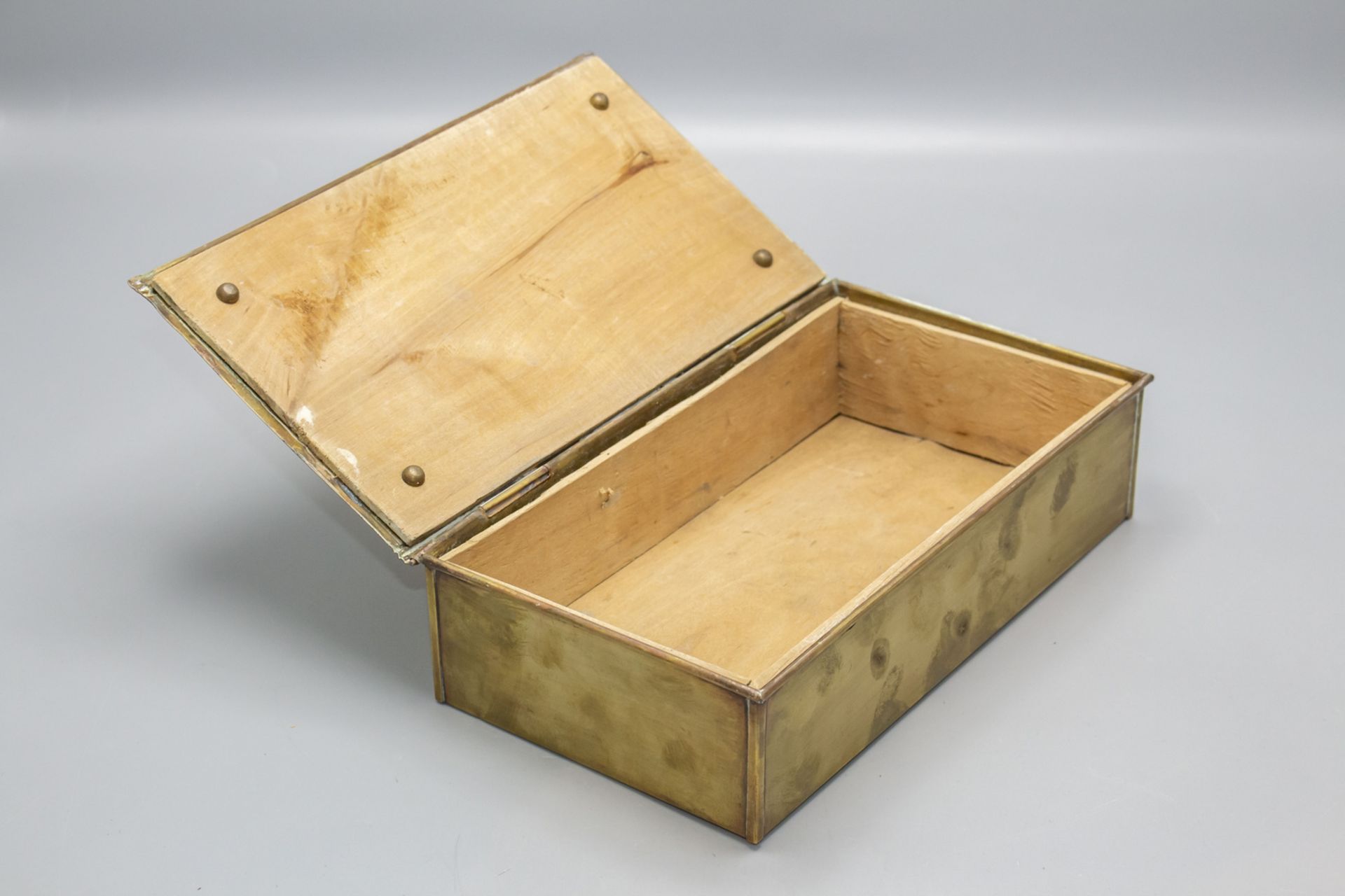 Jugendstil Zigarrendose / Schatulle / An Art Nouveau cigar box, deutsch, um 1900 - Bild 2 aus 5