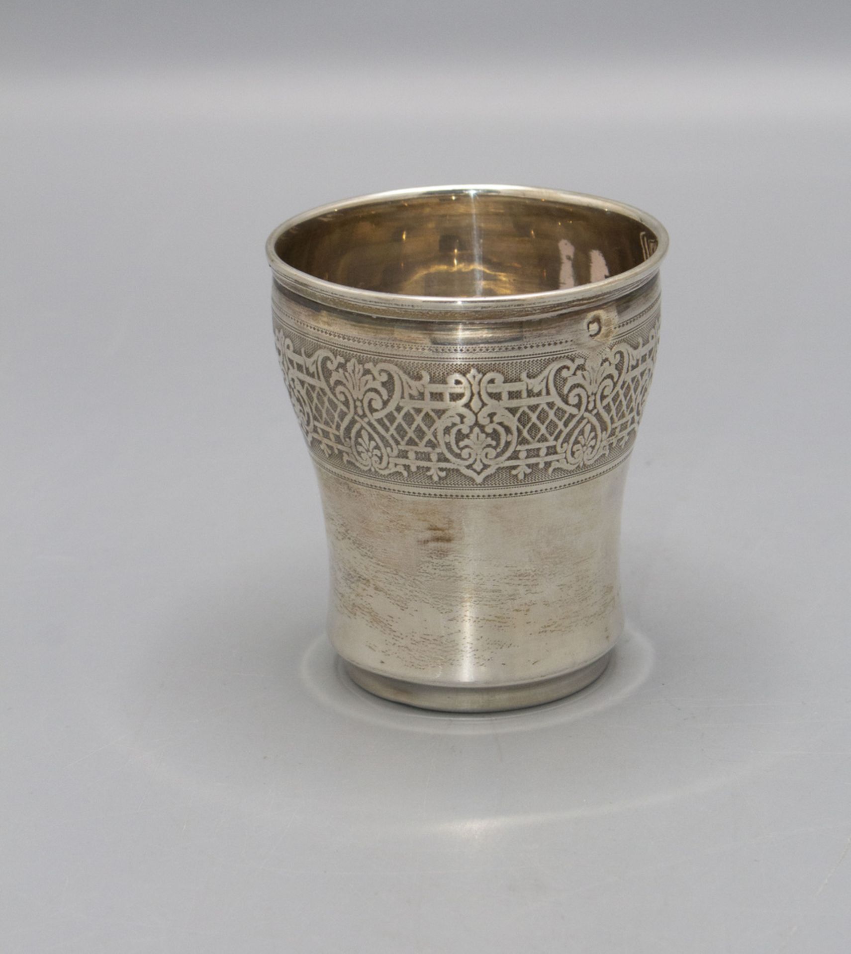 Weinbecher / A silver beaker, Henri Soufflot, Paris, um 1890 - Bild 2 aus 4