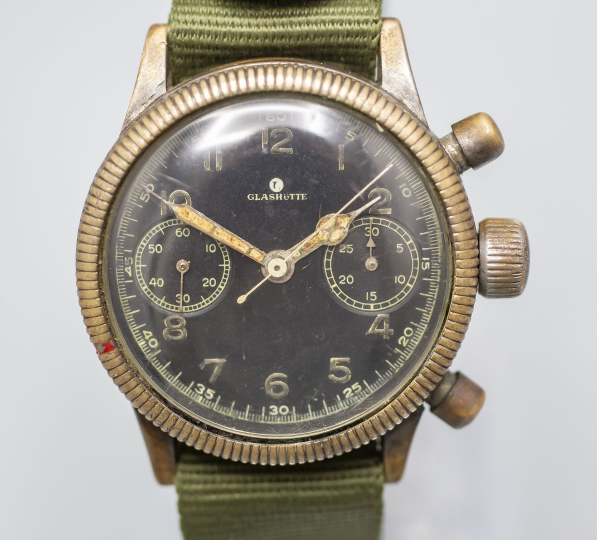 Fliegerchronograph / A pilot's chronograph, Tutima, Glashütte in Sachsen, Deutsche Luftwaffe, ...