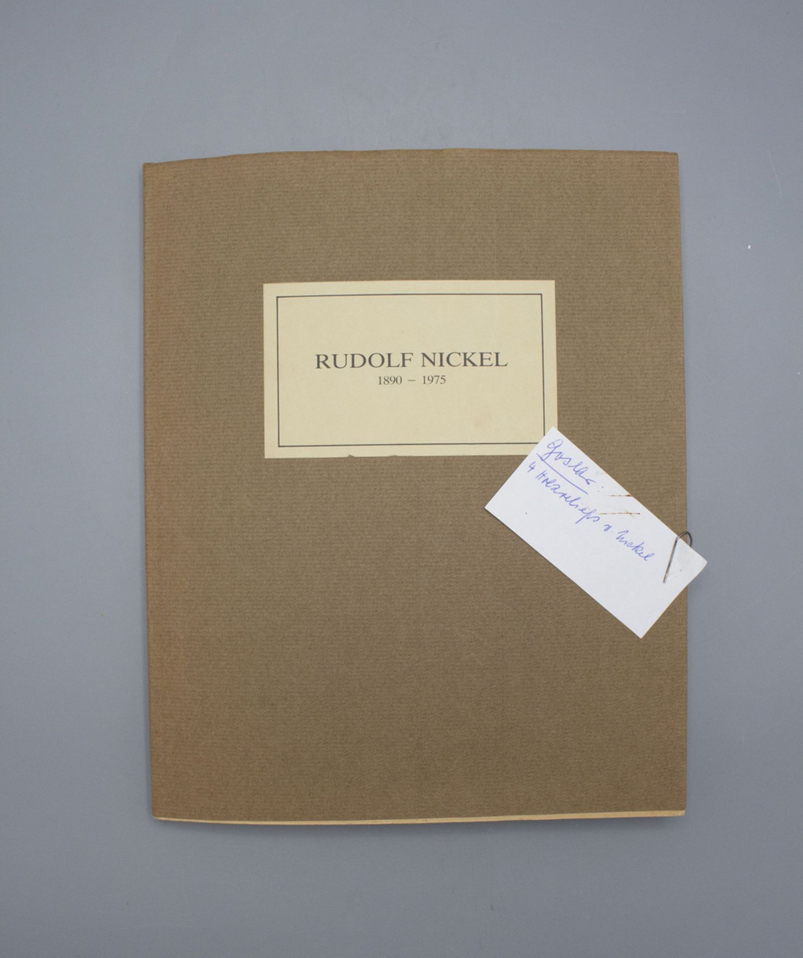 Monographie über den Goslarer Künstler Rudolf Nickel (1890-1975), mit Zeitungsartikeln über ... - Bild 2 aus 6