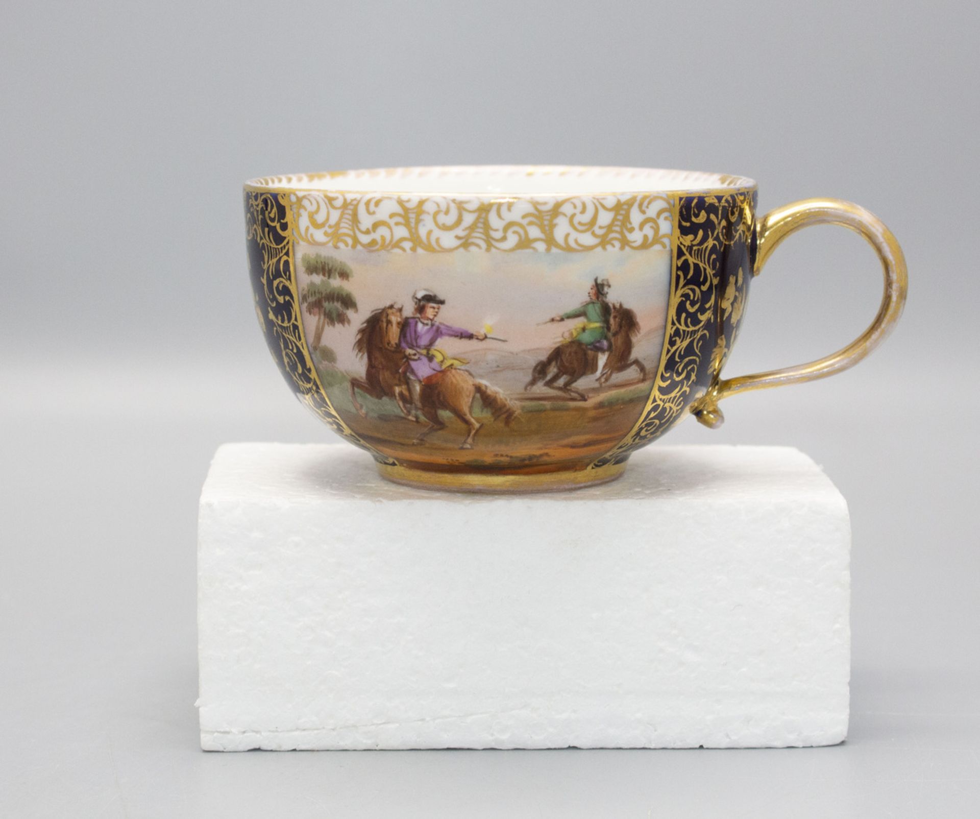 Tasse mit Untertasse / A cup and saucer, Meissen, 1860-1924 - Image 3 of 5
