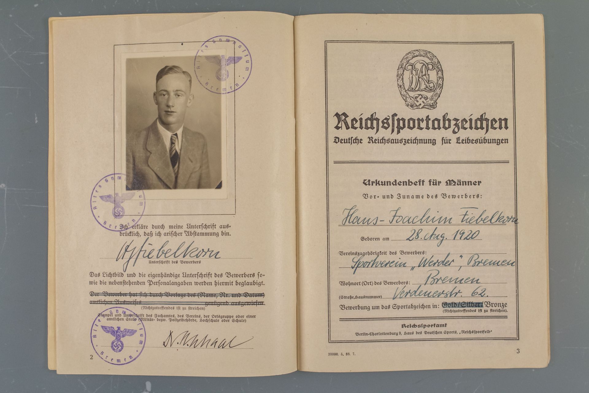 Nachlass Marinedokumente / Estate of navy documents, 1. Weltkrieg & 3. Reich - Bild 3 aus 6
