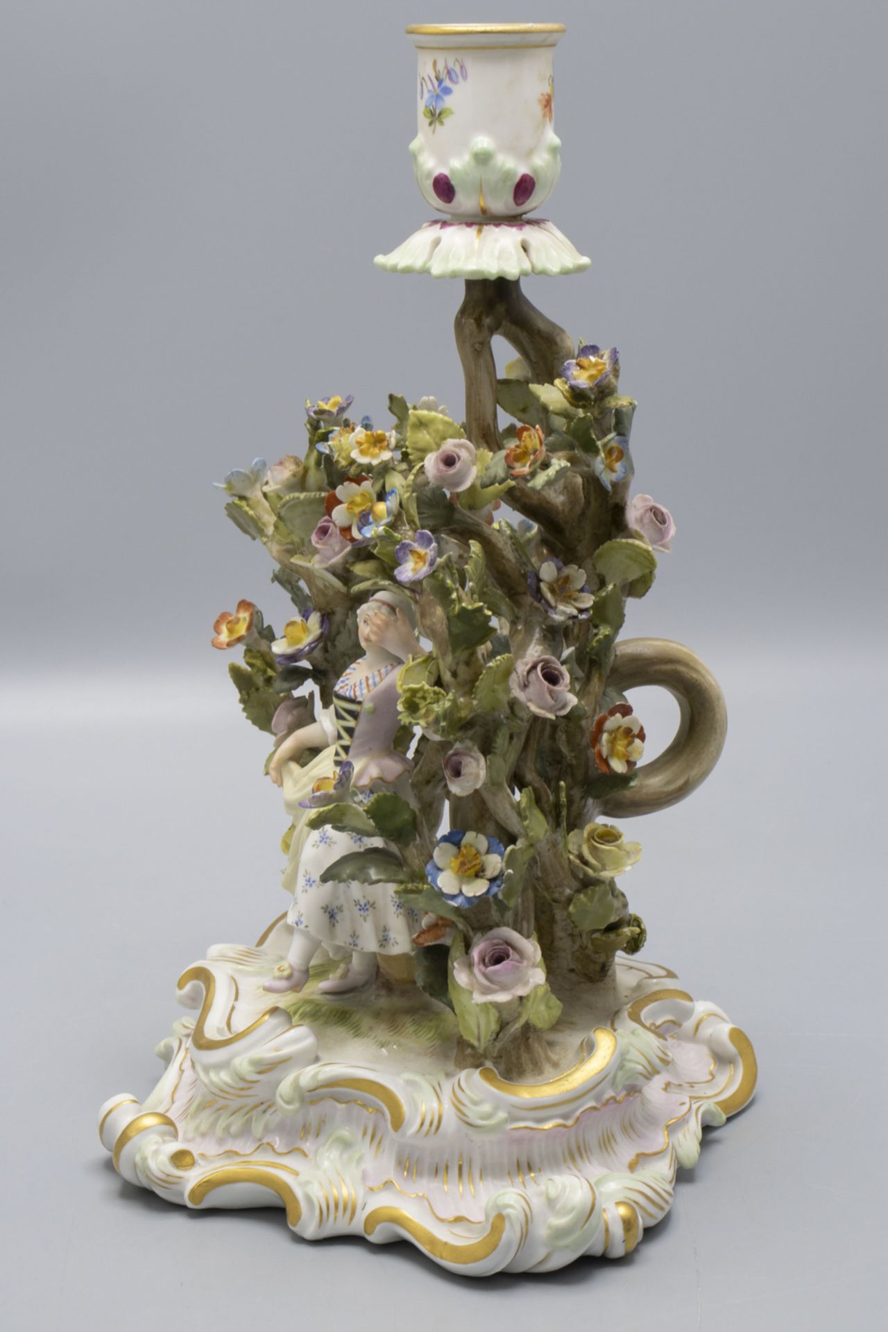 Figürlicher Handleuchter / A figural candlestick, Meissen, 1860-1924 - Image 3 of 8