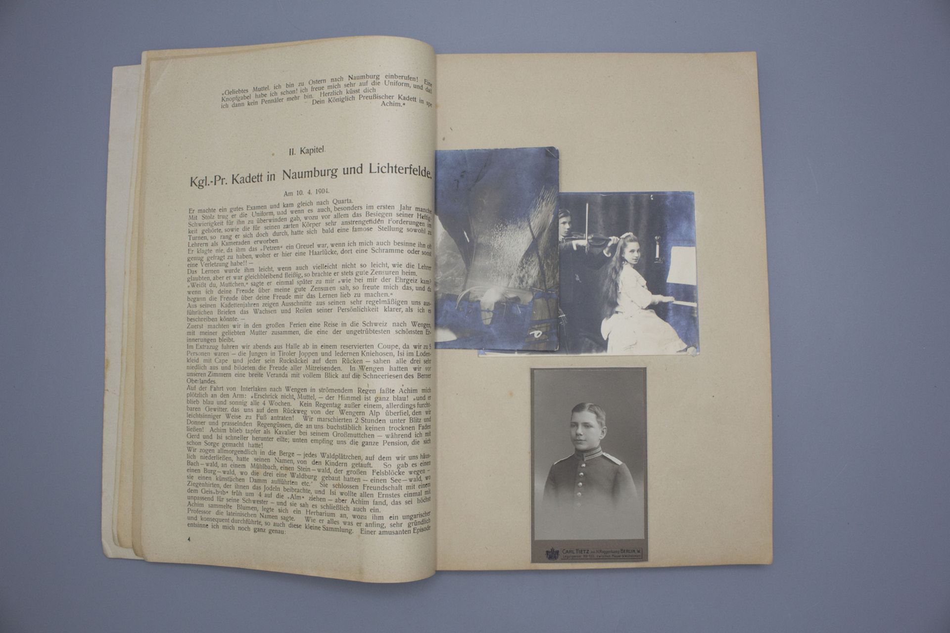 Biographie / A biography des Joachim Diederich Kramsta, 1. Wachoffizier auf U66, 1917/18 - Image 3 of 7