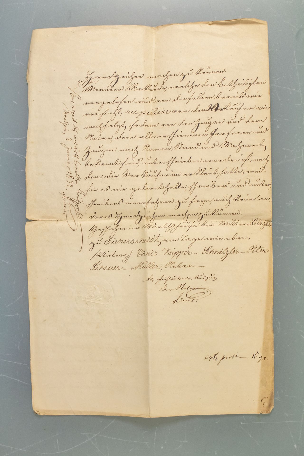 Urkunde von König Friedrich Wilhelm III. von Preußen / A certificate of King Friedrich Wilhelm ... - Bild 3 aus 3