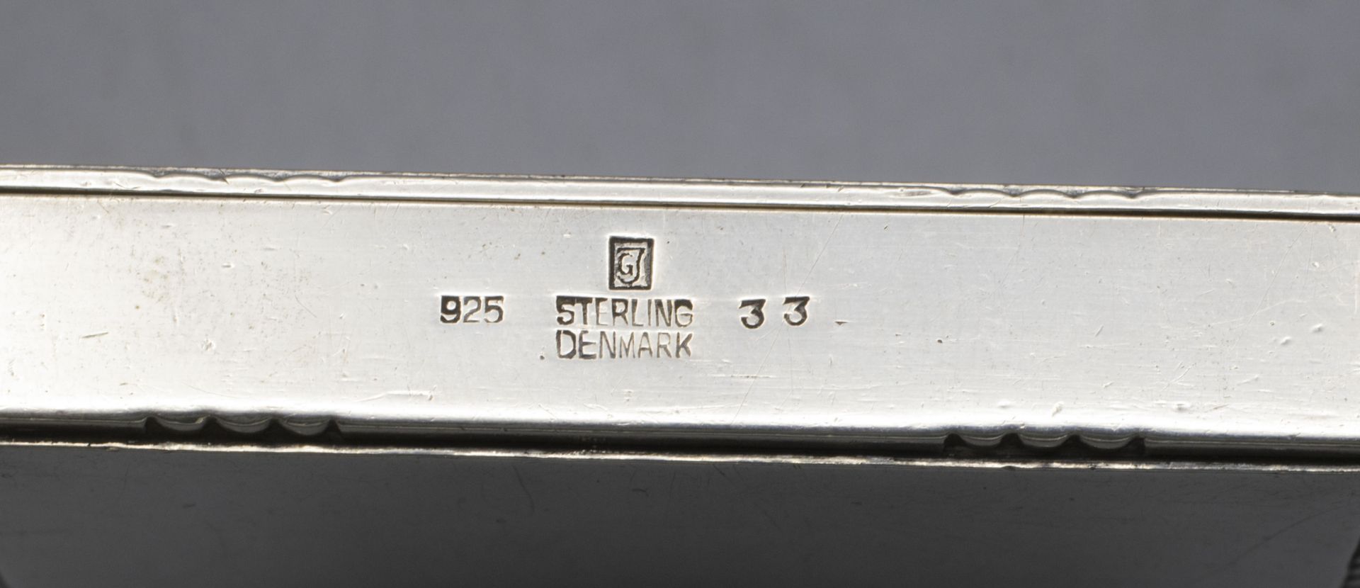 Art Déco Zigarettenetui / An Art Deco Sterling silver cigarette case, Georg Jensen, ... - Bild 4 aus 4