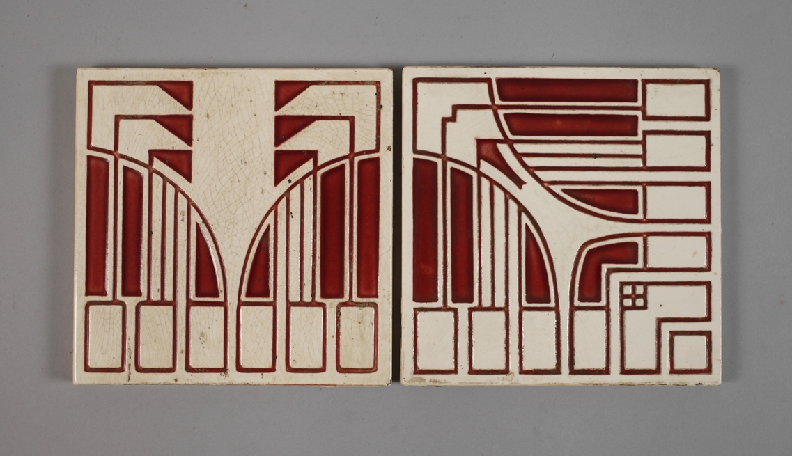 Two Peter Behrens tiles