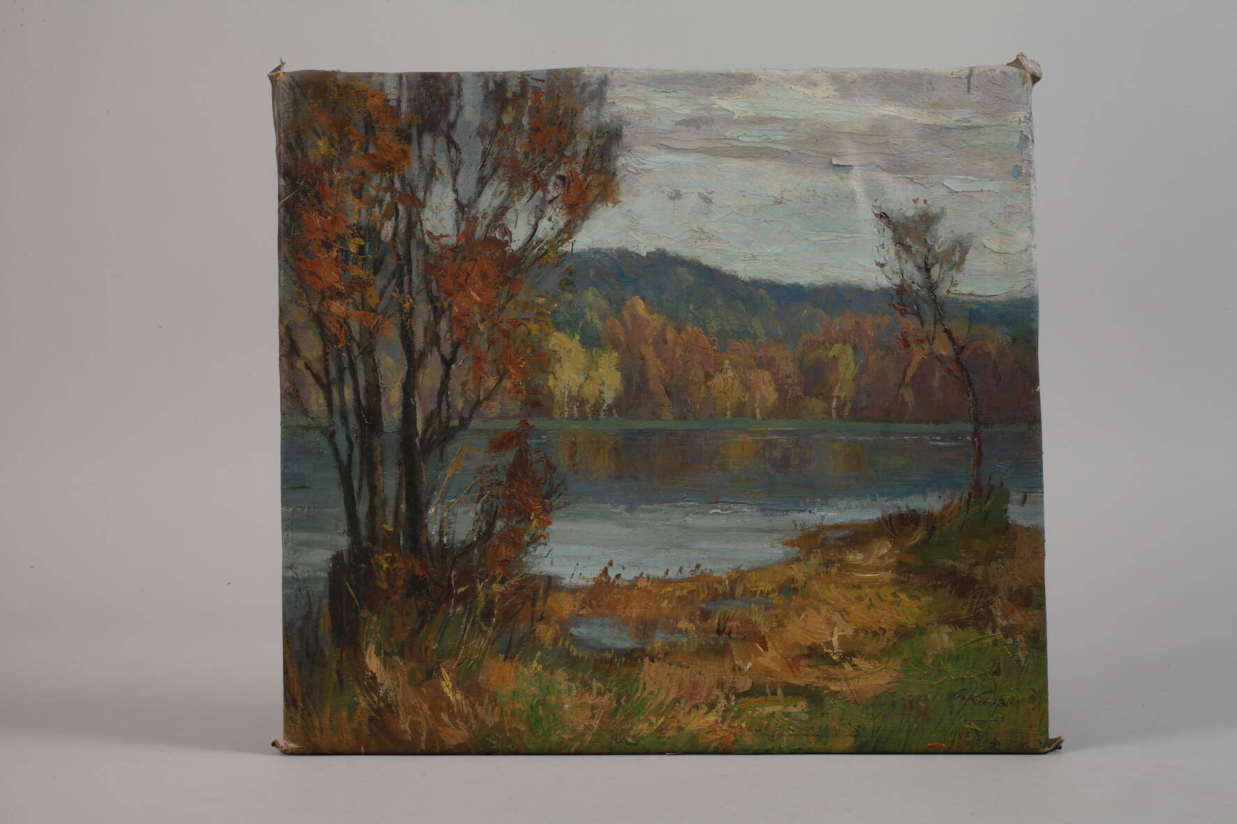 Oskar Kasper, Herbstliche Seelandschaft - Image 2 of 4