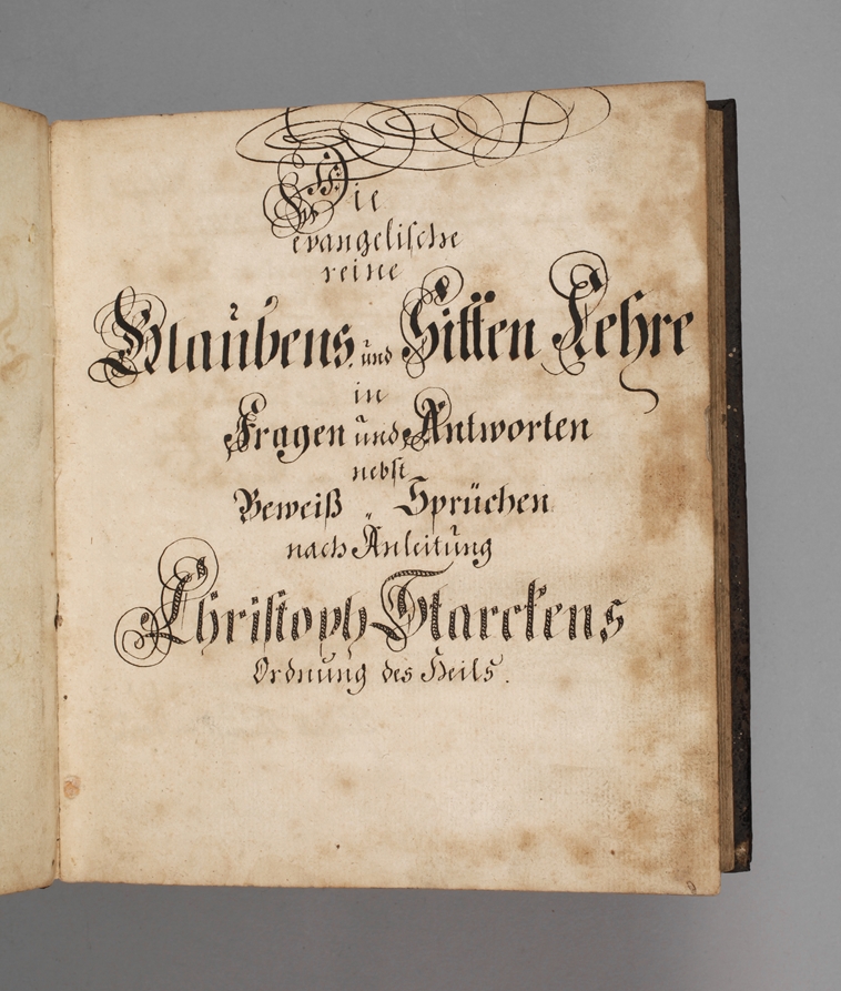 Manuscript Glaubens- und Sittenlehre 1772