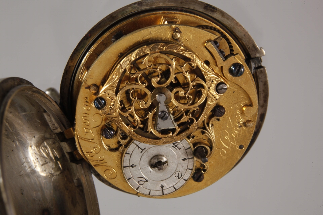 Spindle clock M. Azemar Geneve - Image 6 of 7