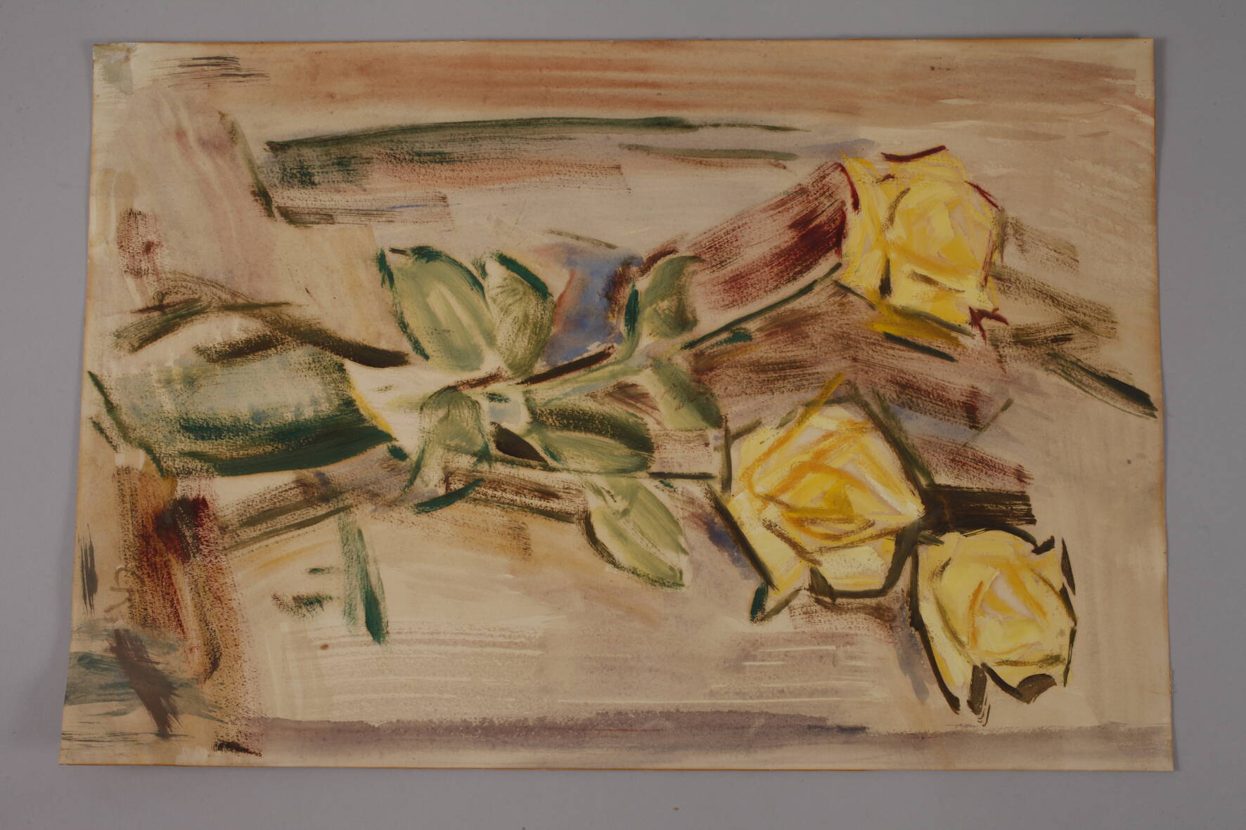 Prof. Christian Rohlfs, Yellow Roses - Image 7 of 10