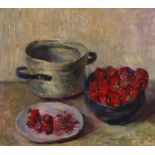 Tatjana Lietz, Stillleben mit Erdbeeren