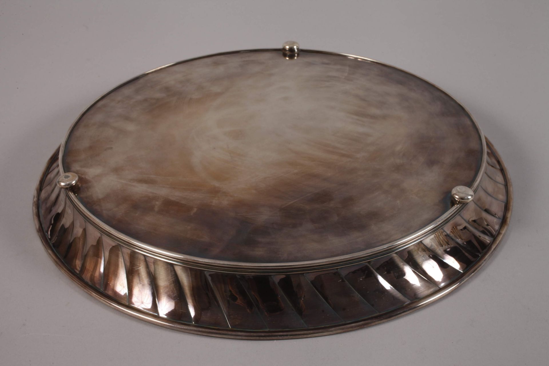 Silver tray with cups Italy - Image 3 of 5