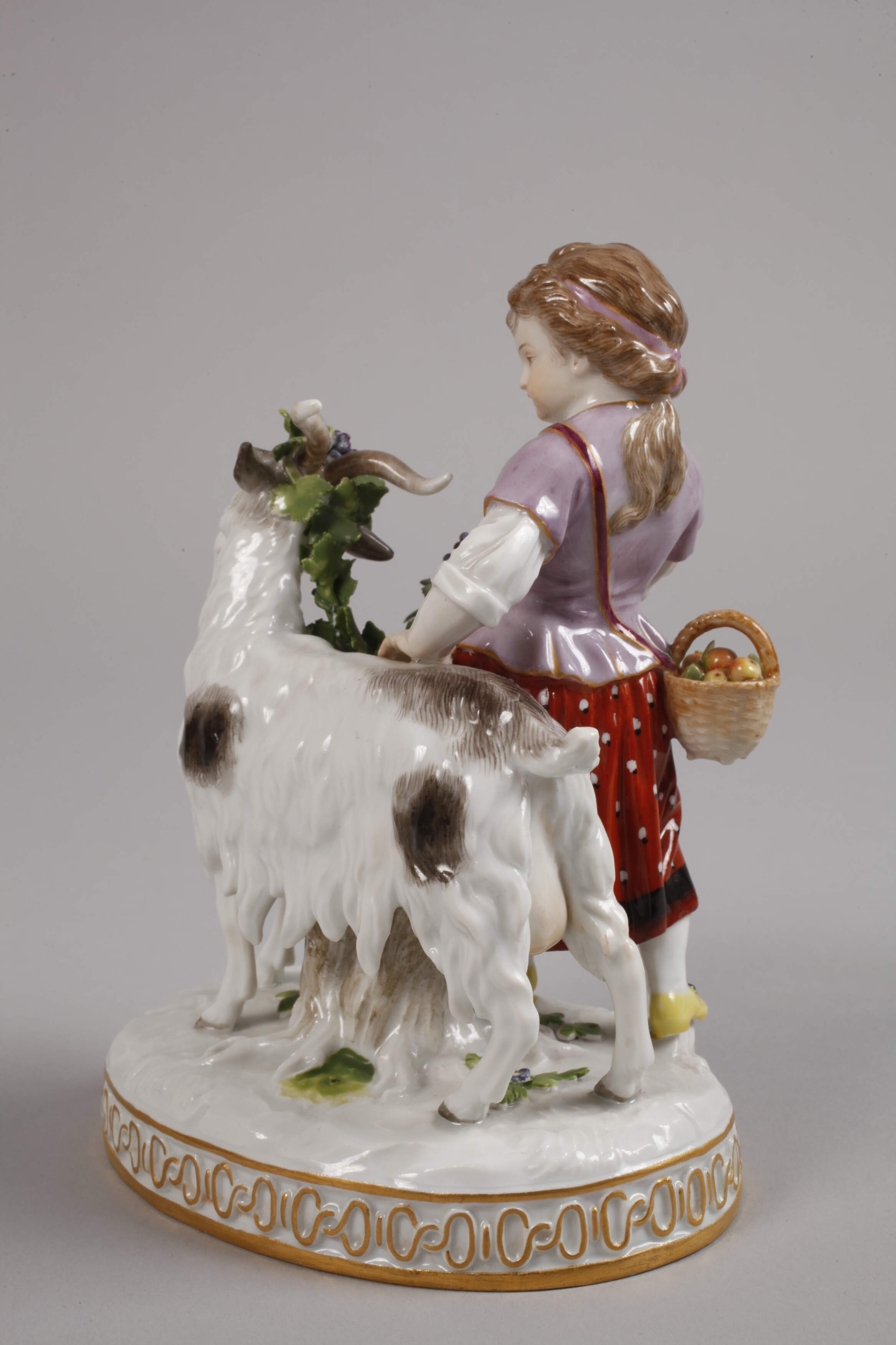 Meissen "Girl with Billy Goat" - Image 3 of 4