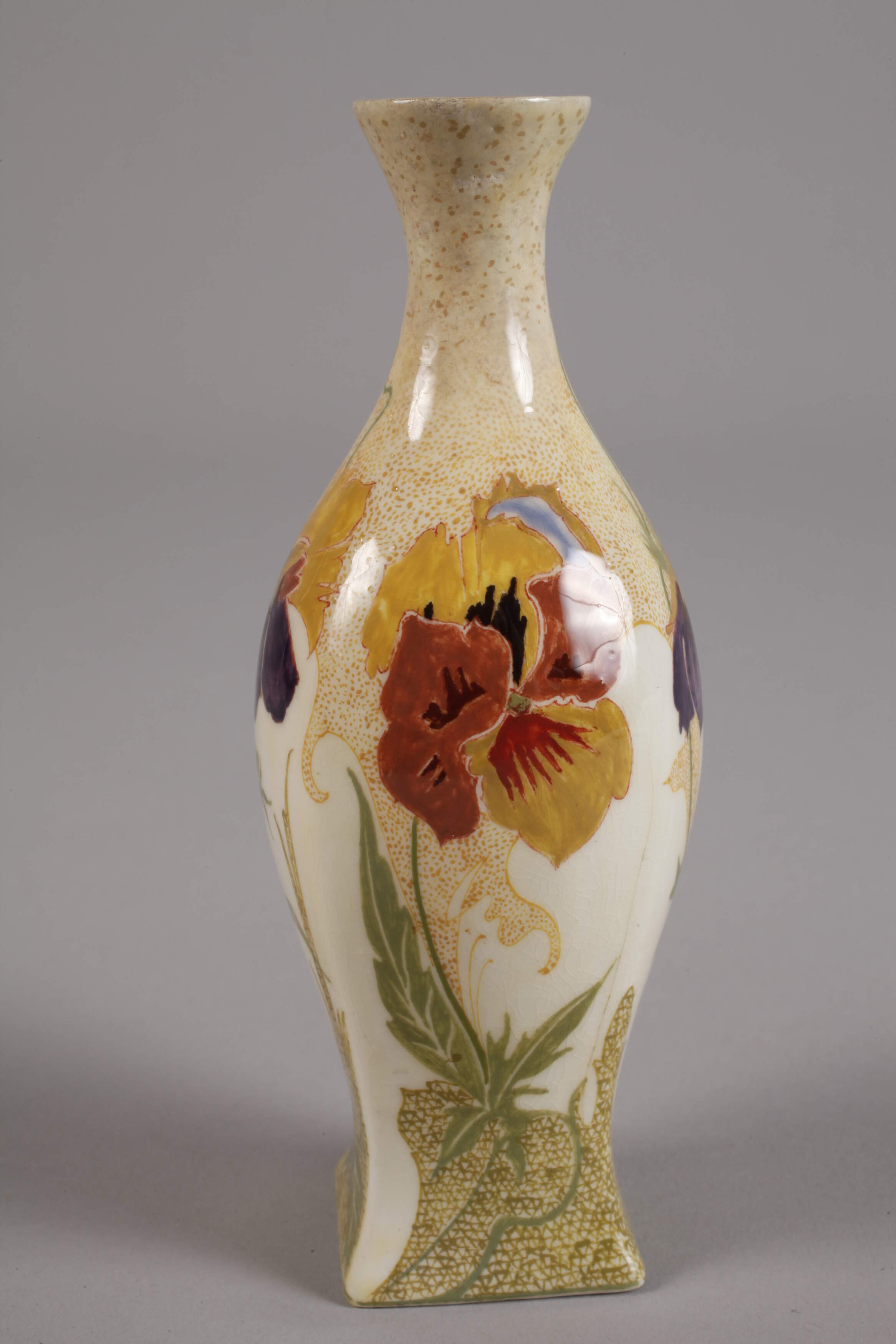 Rozenburg small vase pansy decor - Image 2 of 4