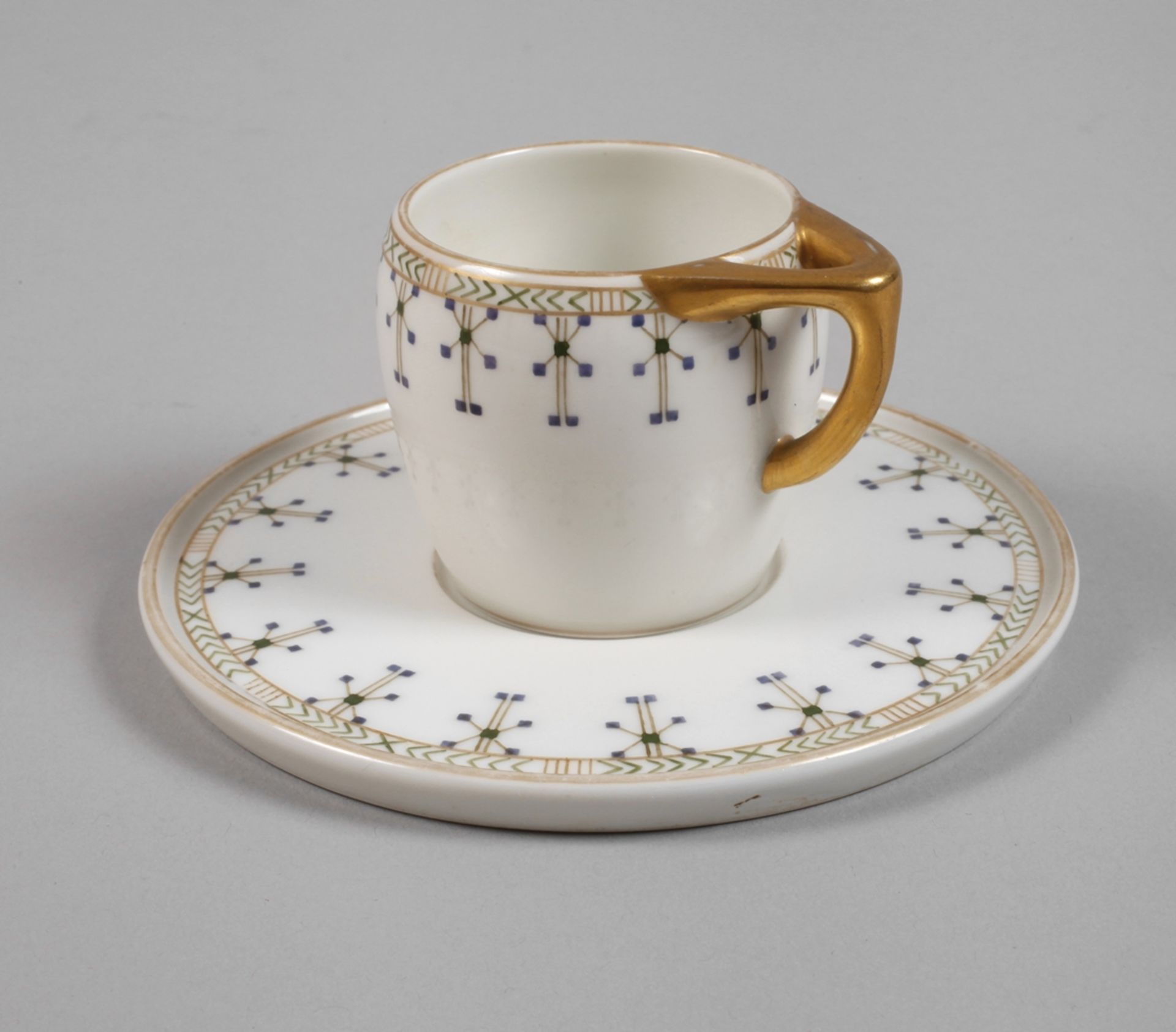 KPM Berlin Demitasse with saucer Art Nouveau