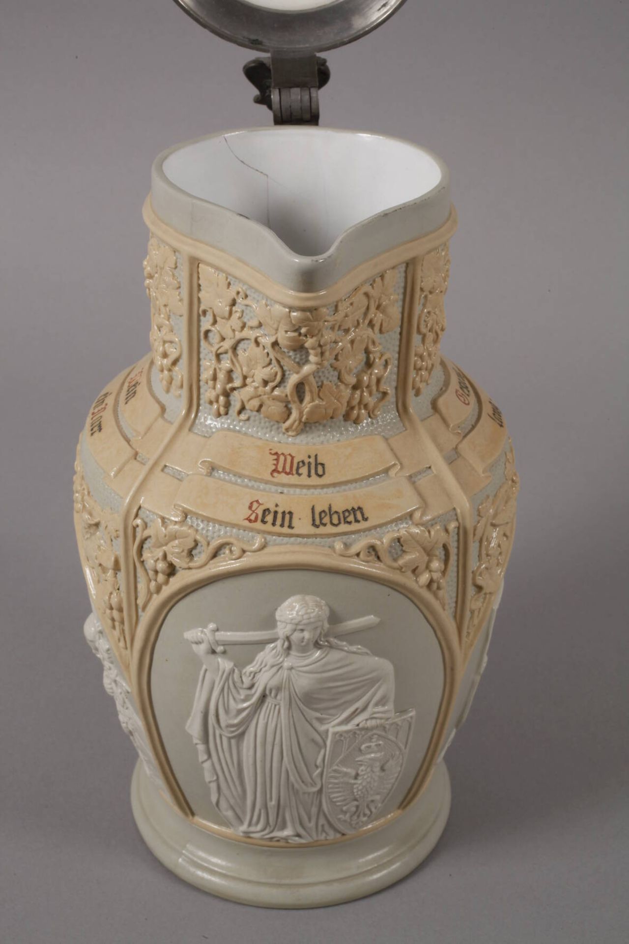 Villeroy & Boch Mettlach Wine Jug Historism - Image 3 of 8