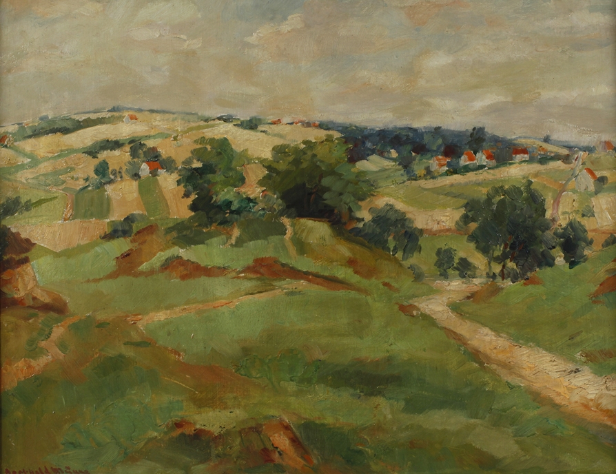 Berthold Mügge, "Weite Sommerlandschaft"