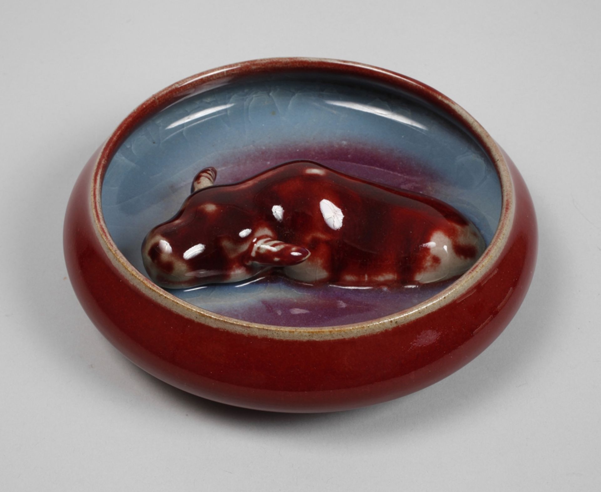 Decorative Sang de Boeuf bowl