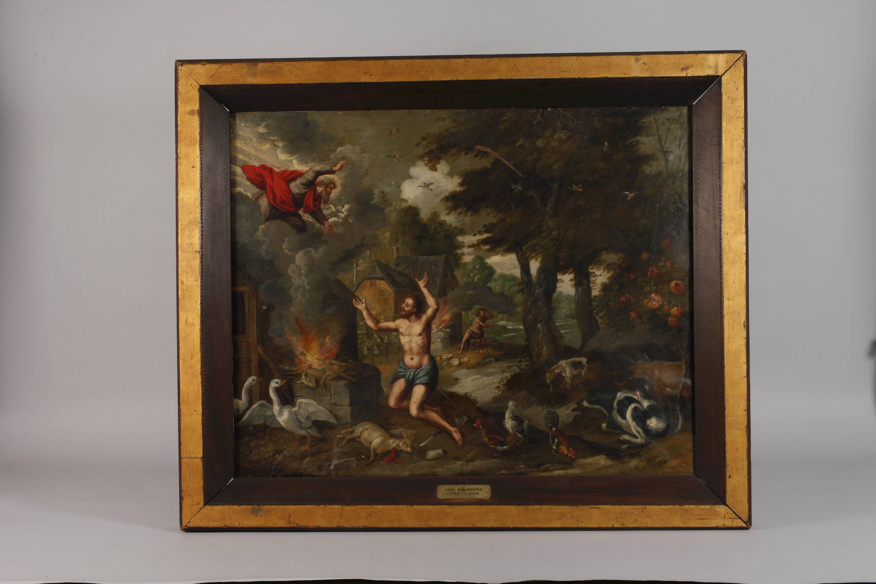 Jan Brueghel the Younger, attr., The Sacrifices of Cain and Abel - Image 2 of 14