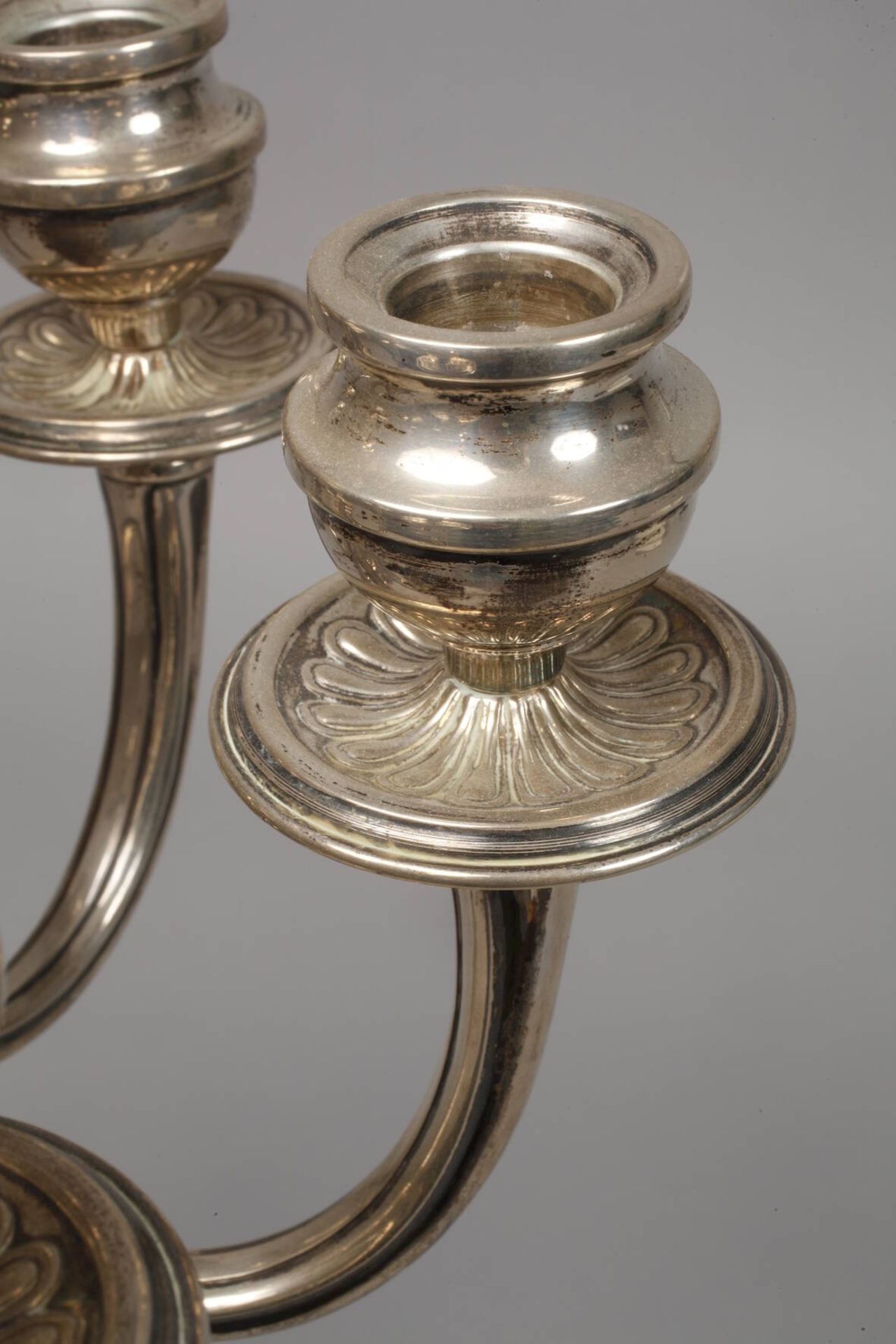Silver large seven-flame candelabra - Image 4 of 6