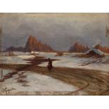 Heinrich Gogarten, Wanderer in Winterlandschaft