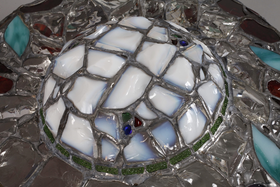 Ceiling dish of leaded glass - Image 2 of 5