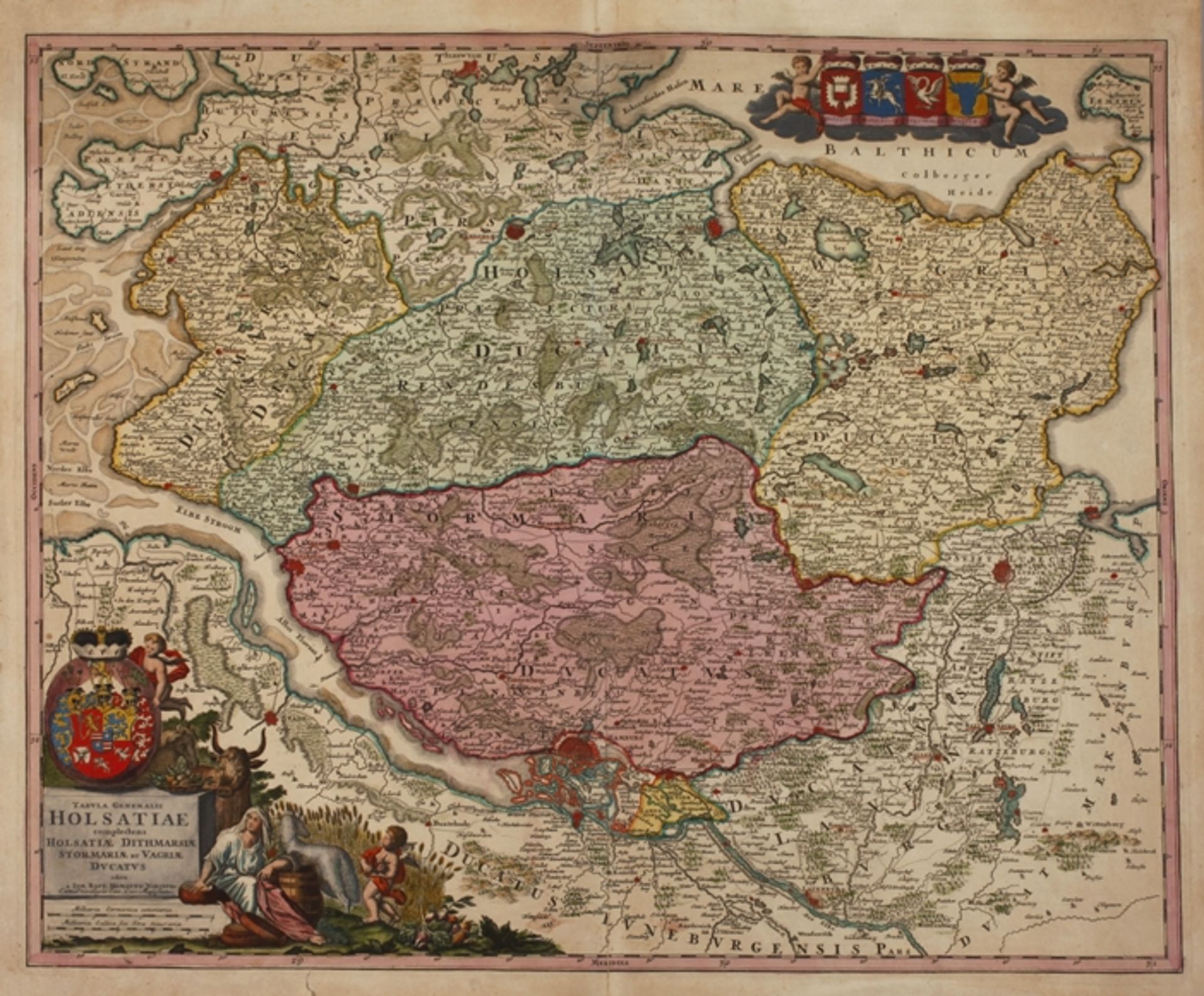 Johann Baptist Homann, Map of Northern Germany