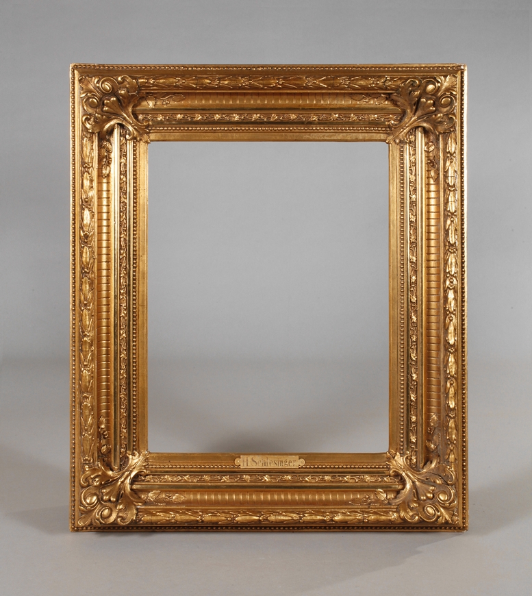 Gold stucco frame of the Wilhelminian period