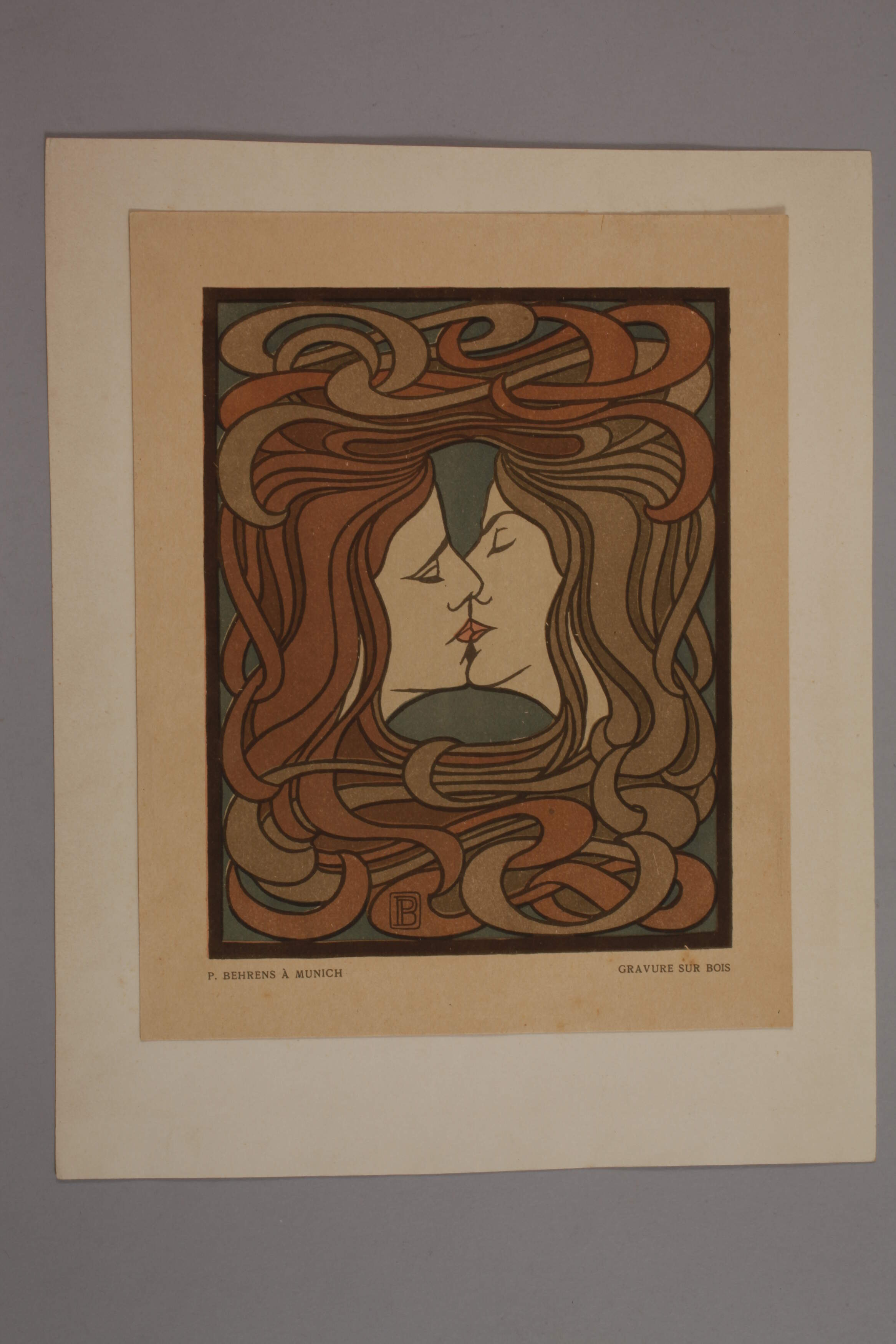 Prof. Peter Behrens, "The Kiss" - Image 2 of 3