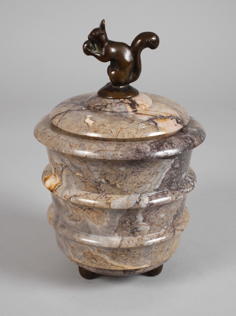 Figural lidded box