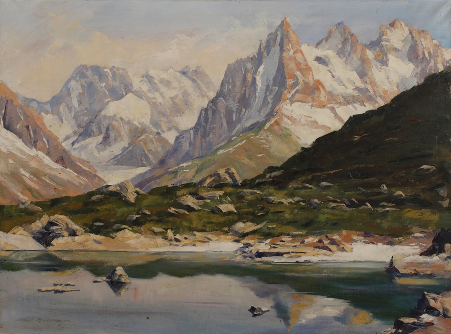 Albert Boulanger, Mountain Landscape at Lac Blanc