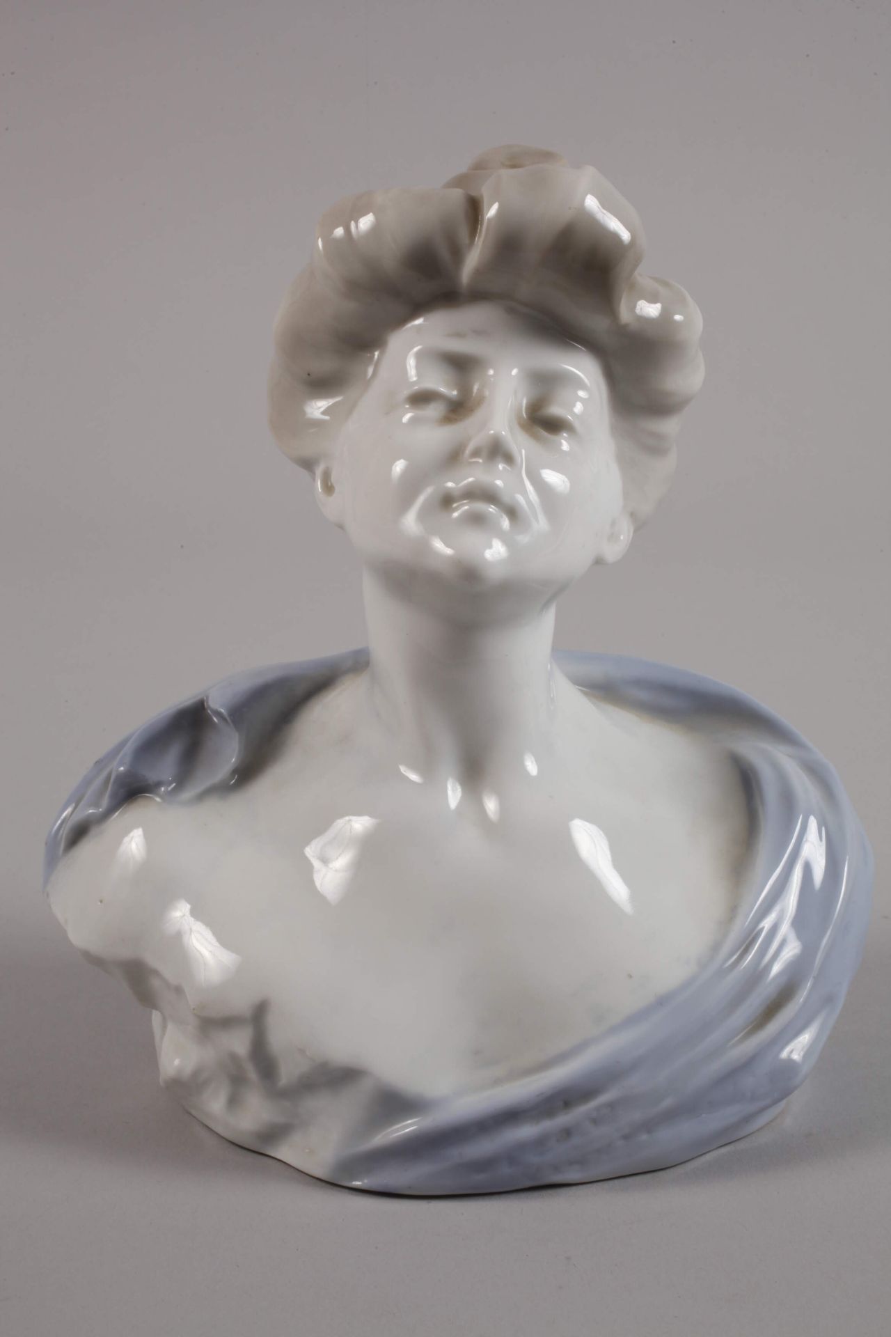 Fritz Krug Pegnitz Lady's Bust Art Nouveau - Image 2 of 5