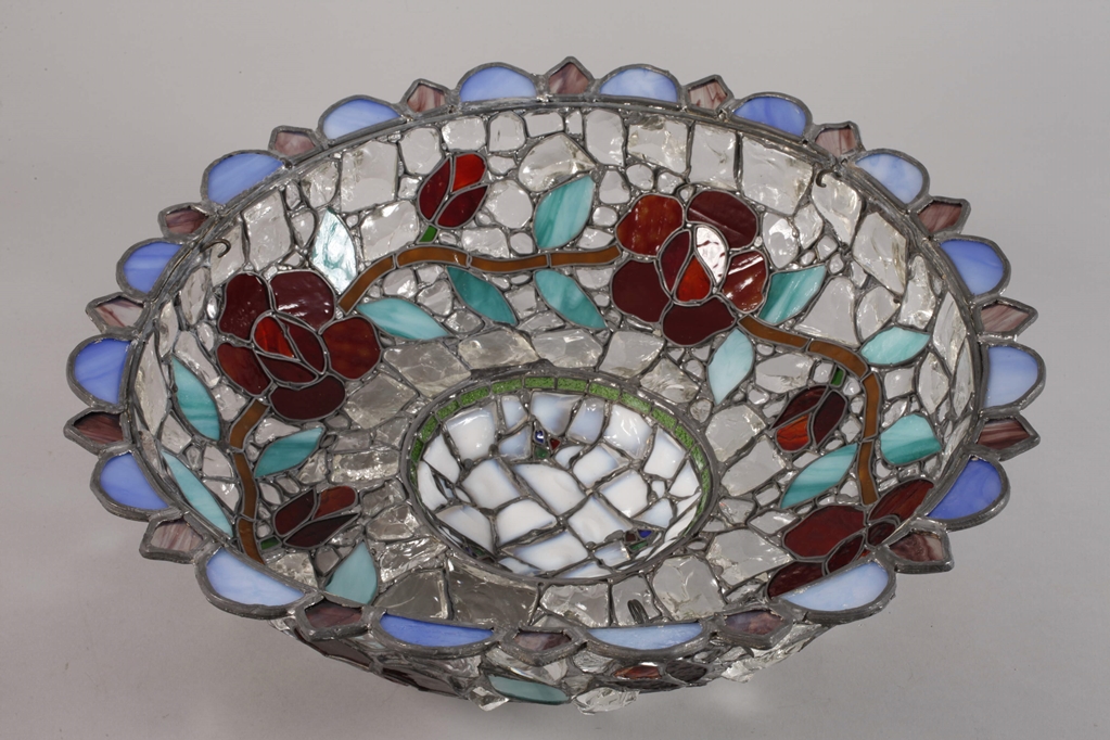 Ceiling dish of leaded glass - Image 4 of 5