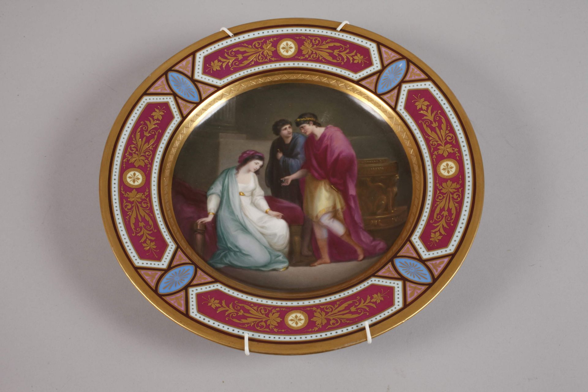 Printed plate "Augustus and Cleopatra"  - Image 2 of 4