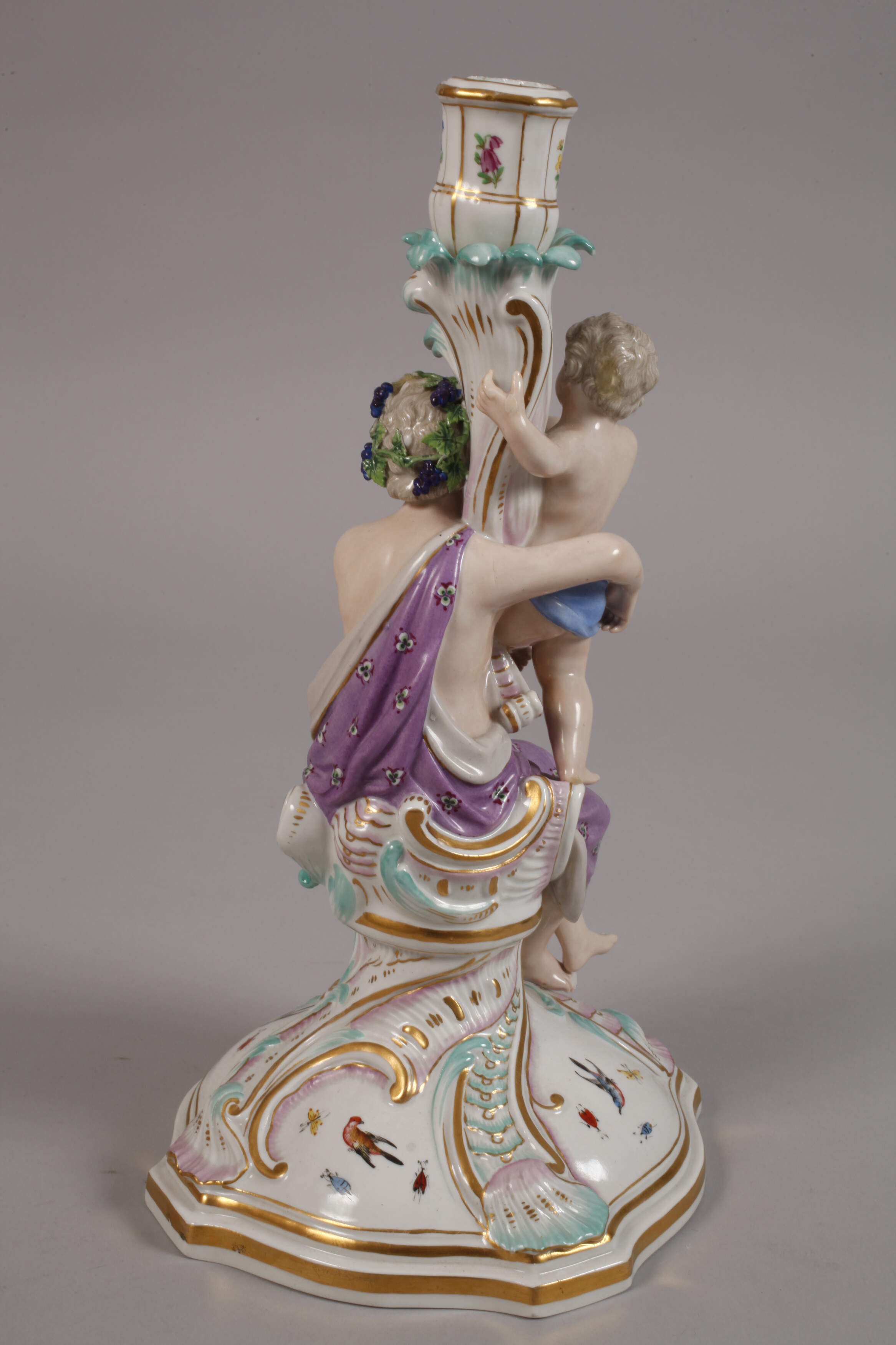 Meissen pair of magnificent "figure candlesticks" - Image 8 of 9