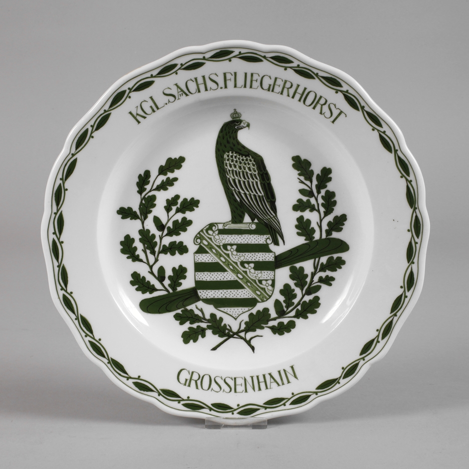 Meissen, regimental plate Fliegerhorst Sachsen